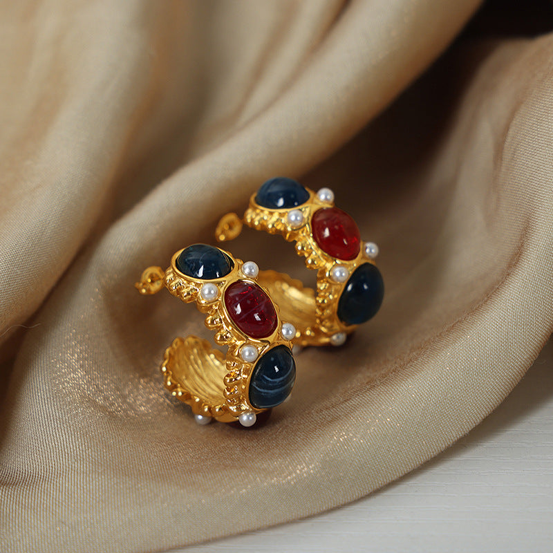 Vintage Gemstone Earrings