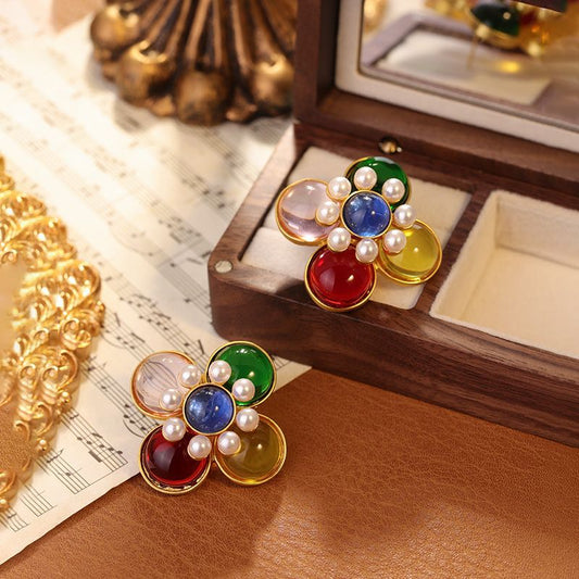 Vintage Gemstone Earrings