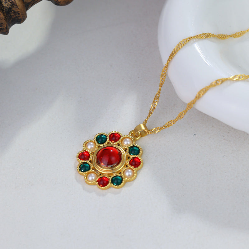 Vintage Gemstone Necklace