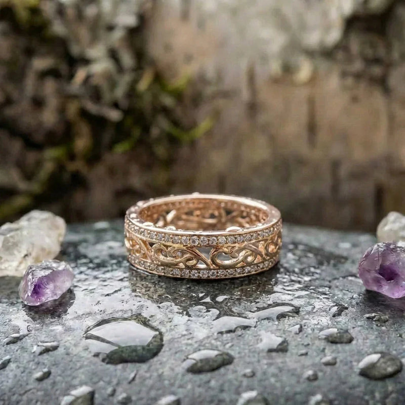 Vintage Gold Filigree Ring