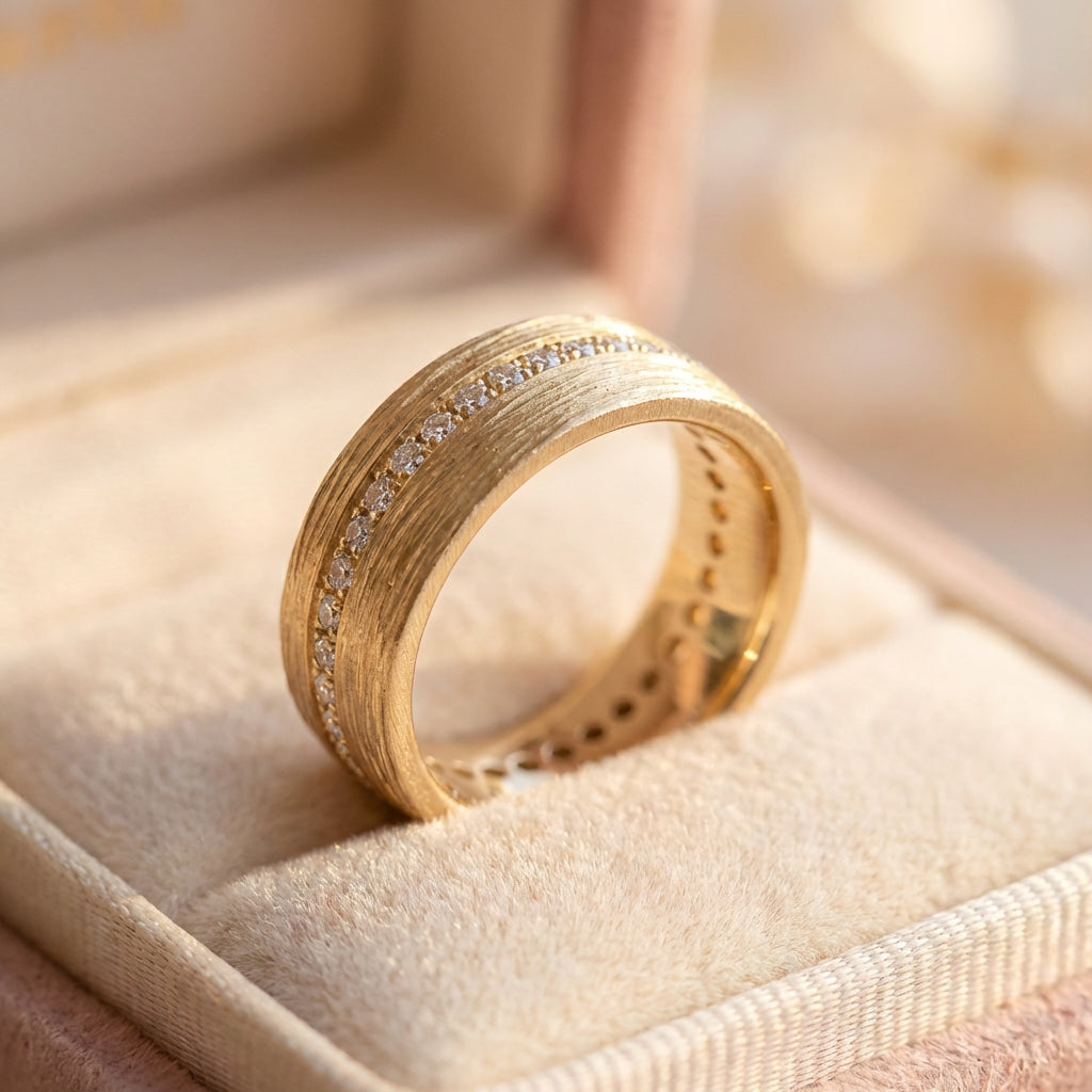 Vintage Gold Fine Zirconia Ring