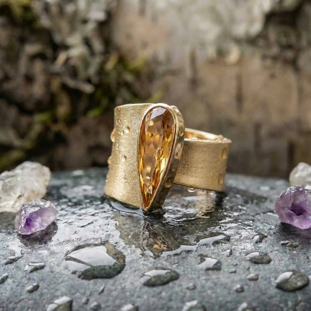 Vintage Gold Oval Ring