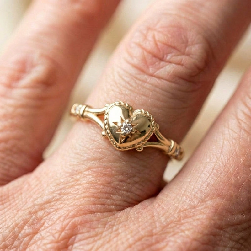 Heart Diamond Ring