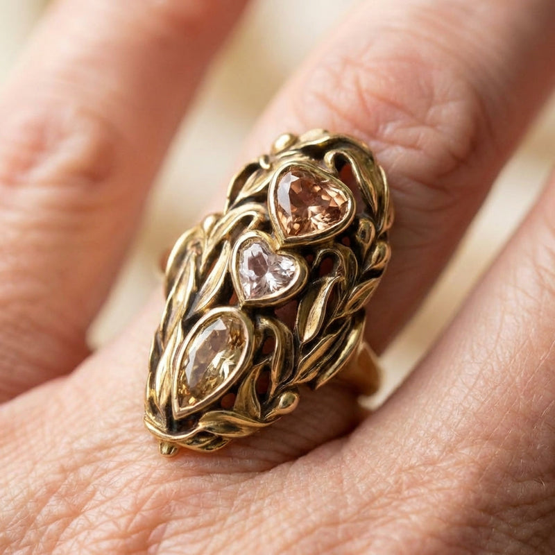 Heart Gemstone Ring