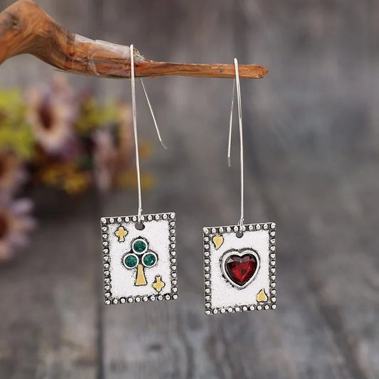 Vintage Heart Tree Earrings