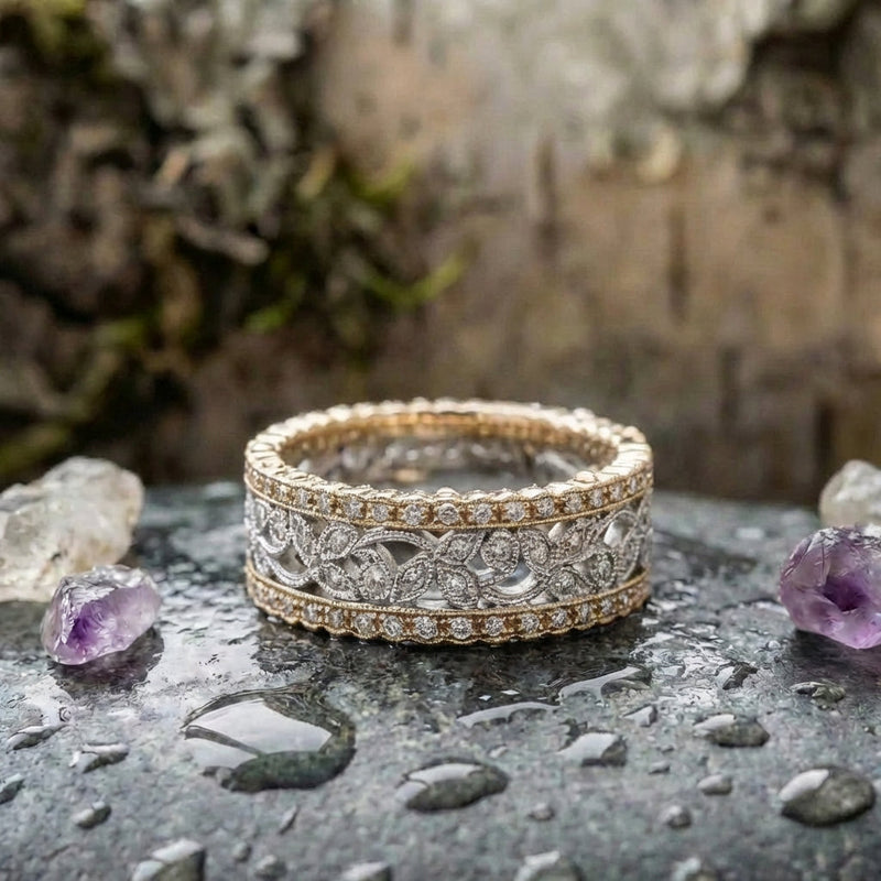Vintage Hollow Brilliance Ring