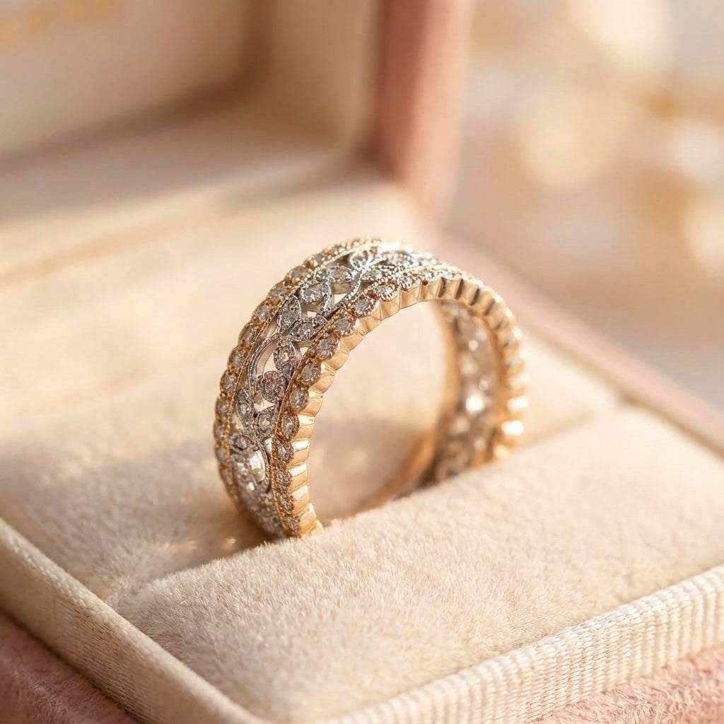 Vintage Hollow Brilliance Ring