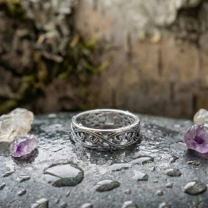 Vintage Hollow Silver Ring