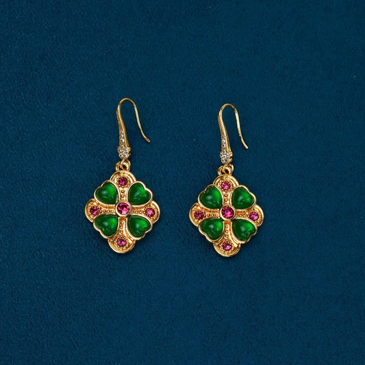 Vintage Jade Earrings