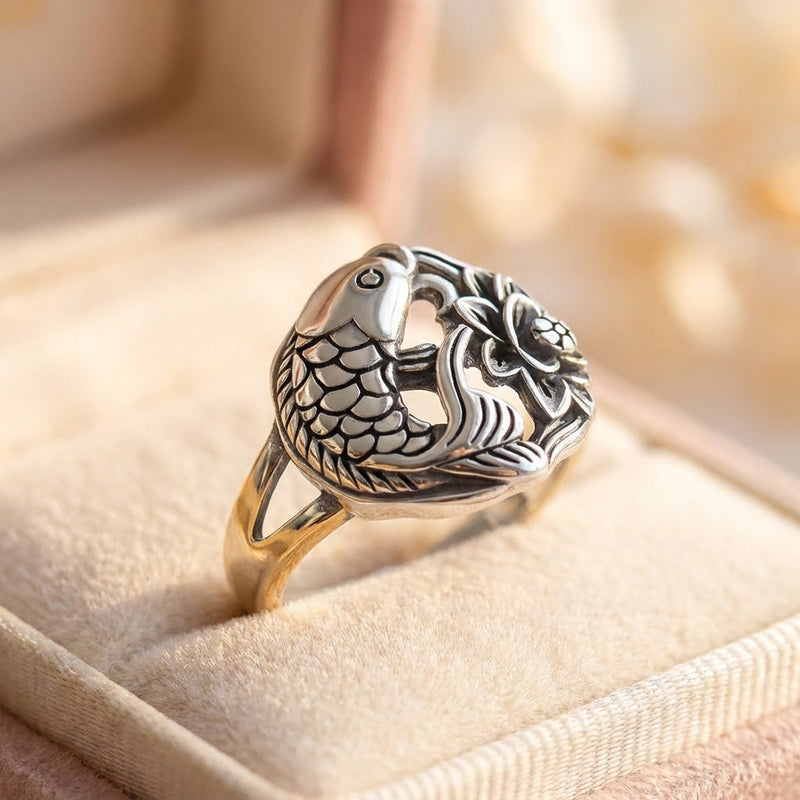 Vintage Koi Fish Ring