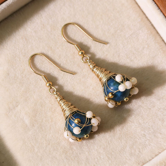 Vintage Lapis Lazuli Earrings