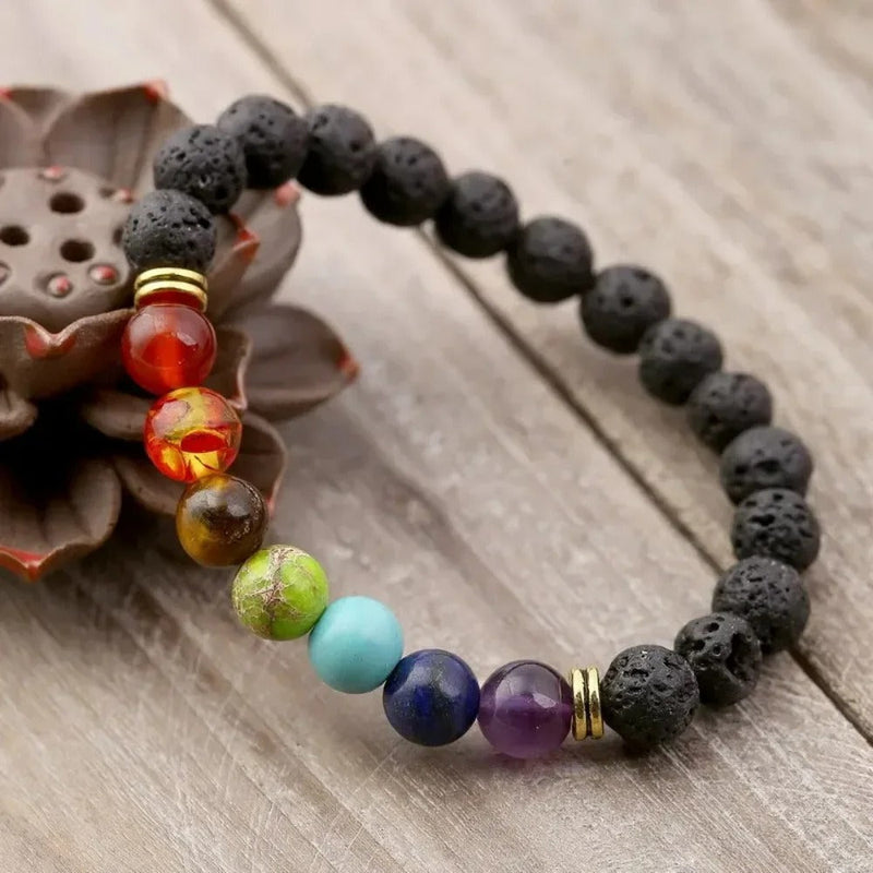 Vintage Lava Stone Chakra