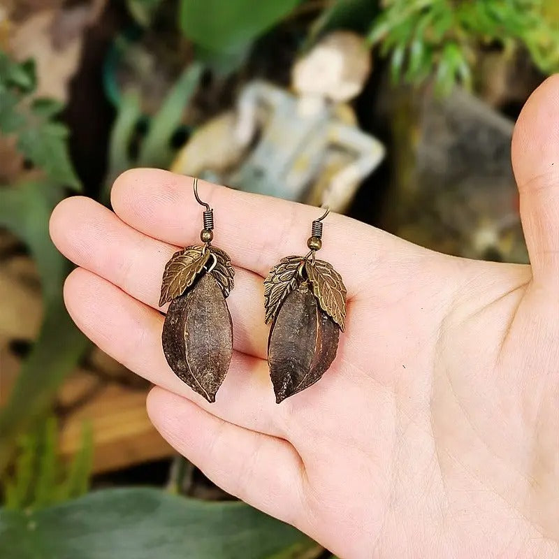 Vintage Leaf Earrings