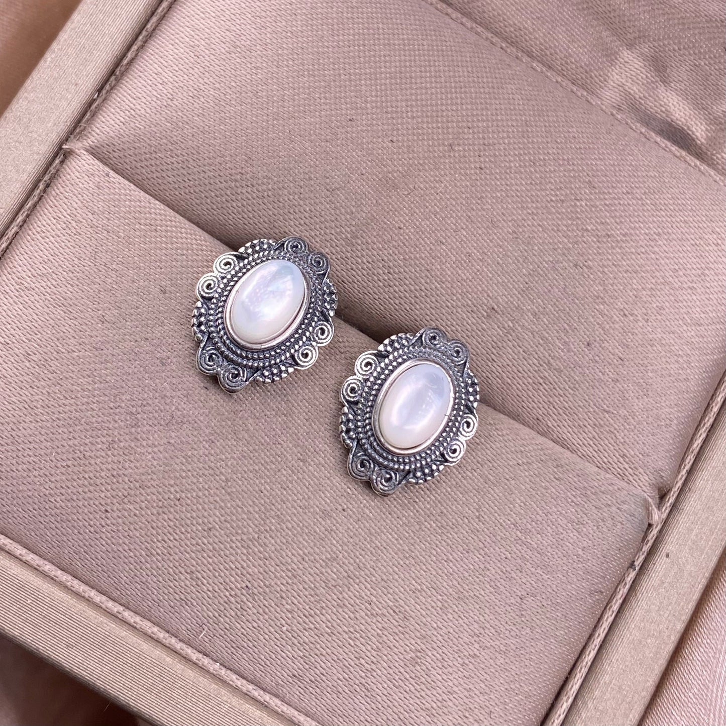 Vintage Moonstone Earrings