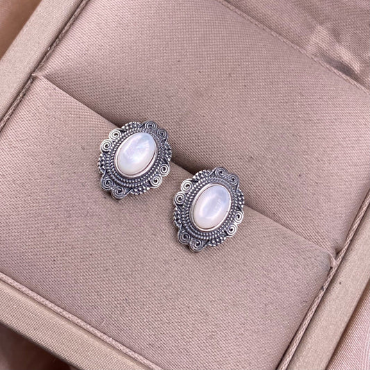 Vintage Moonstone Earrings