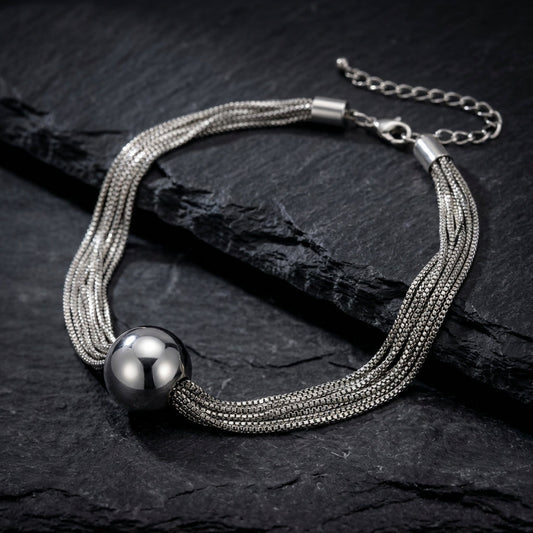 Vintage Multilayer Chain Silver Necklace