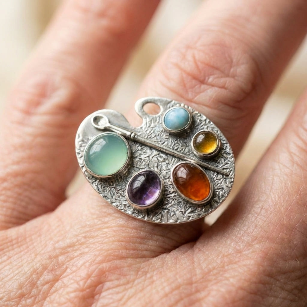 Multistone Statement Ring