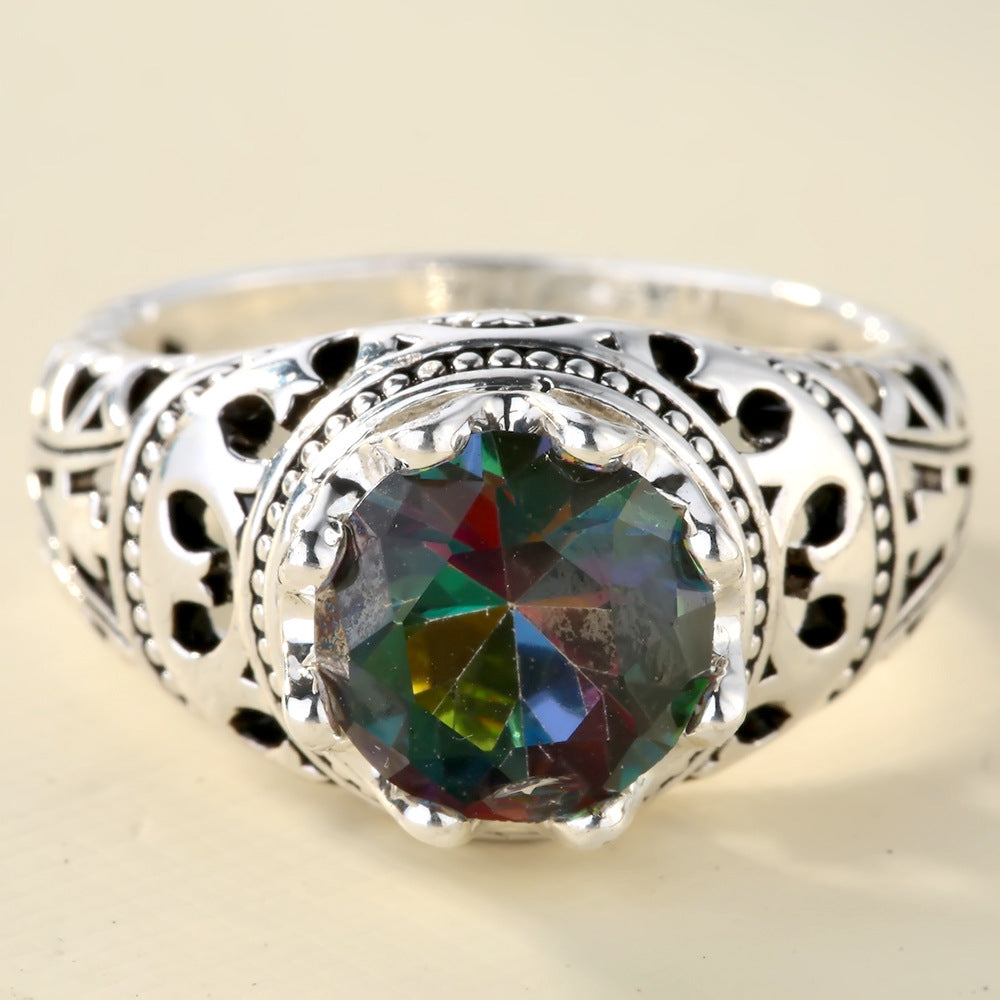 Vintage Mystic Topaz Ring