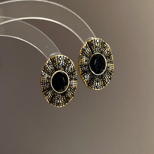 Vintage Onyx Earrings