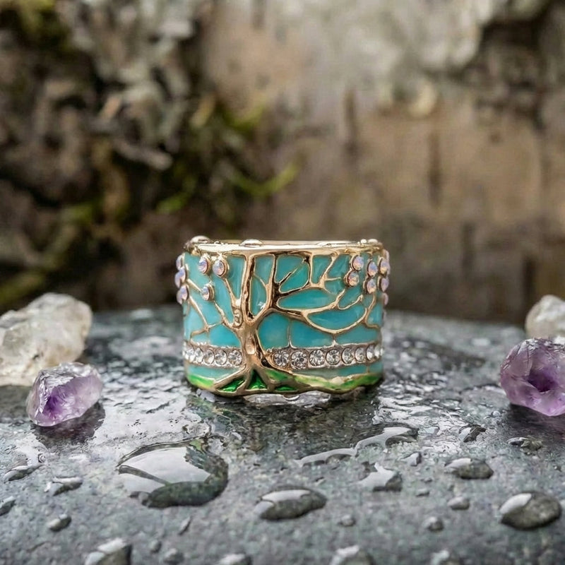 Vintage Opal Tree Ring