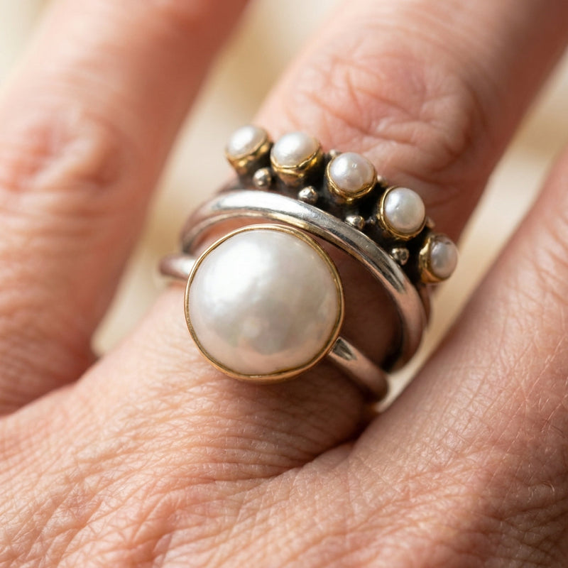 Pearl Crown Ring