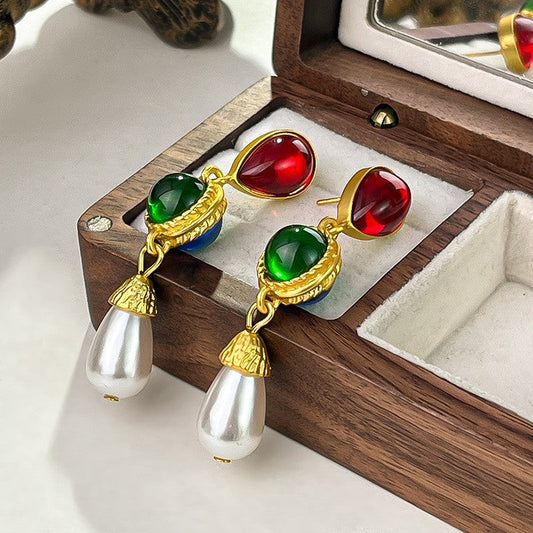 Vintage Pearl Drop Earrings