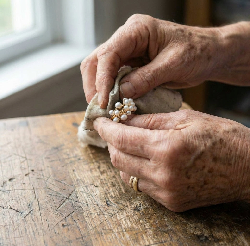 Vintage Pearl Nest Ring