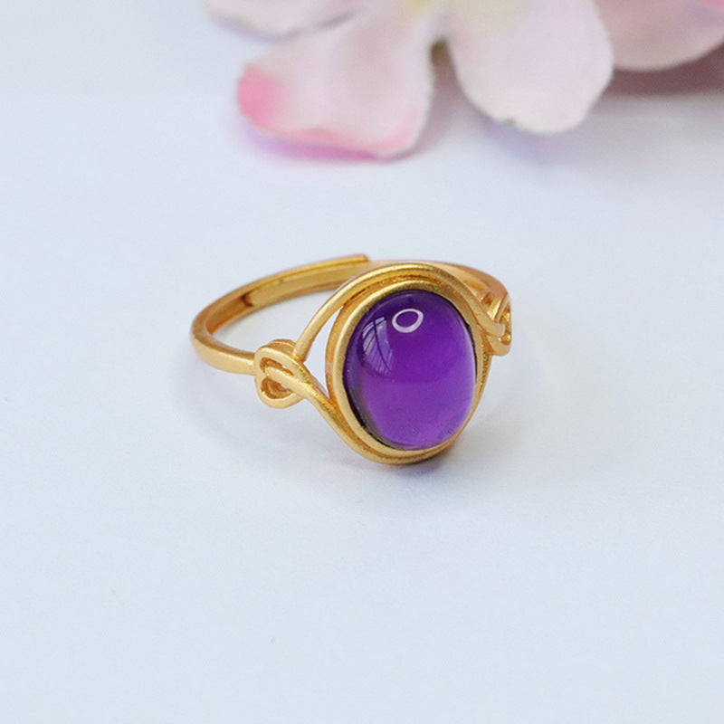 Vintage Purple Amethyst Ring