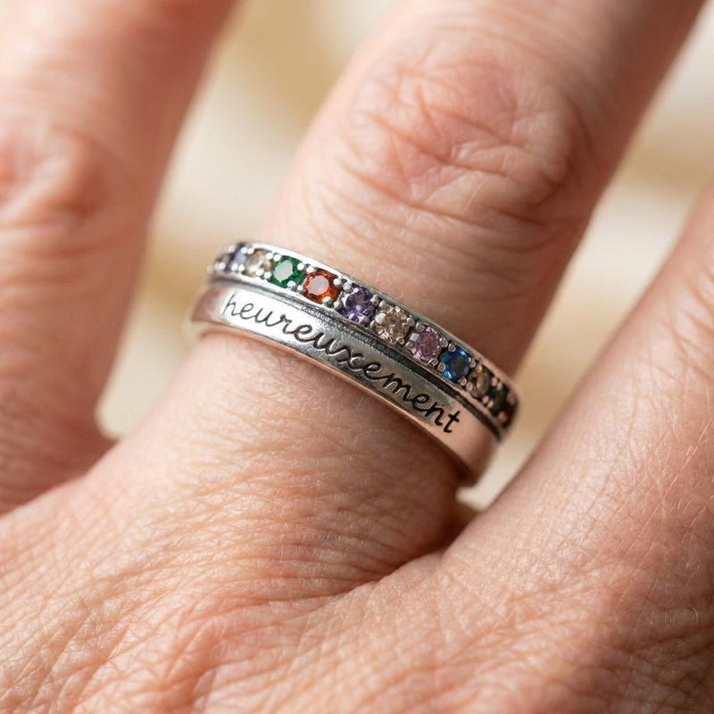 Rainbow Zircon Ring