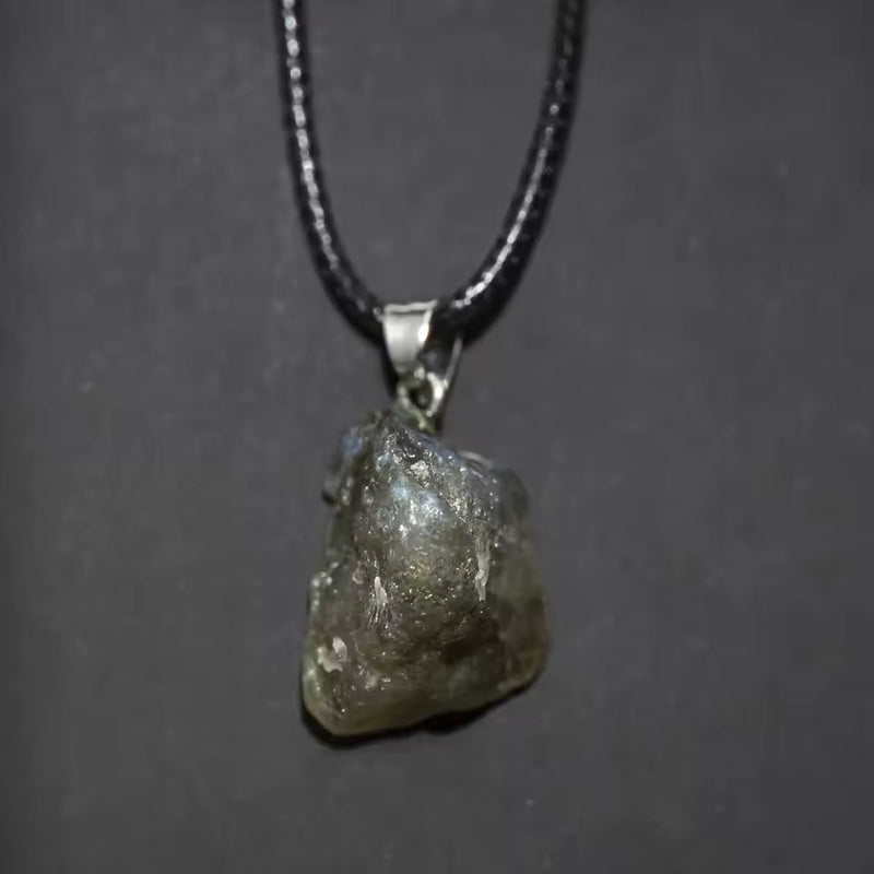 Vintage Raw Pyrite Necklace