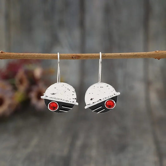 Vintage Red Stone Earrings