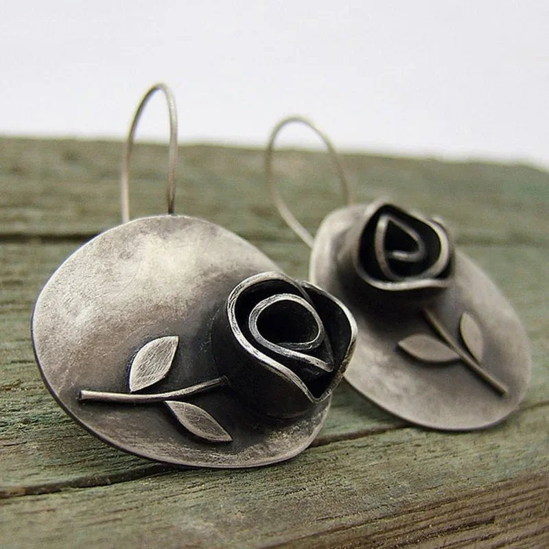 Vintage Rose Earrings