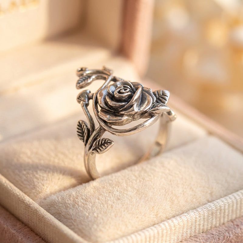 Vintage Rose Statement Ring