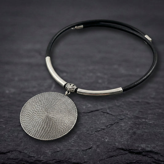 Vintage Rounded Silver Plated Necklace