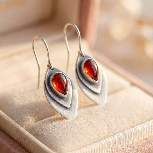 Vintage Silver Color Dangle Earrings