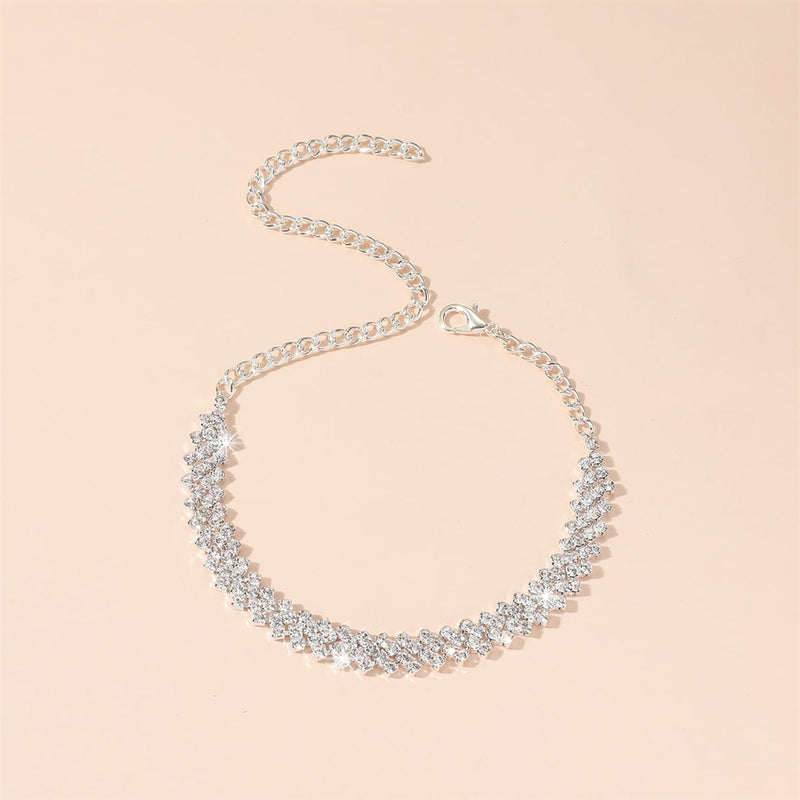 Vintage Silver Double Row Leaf
