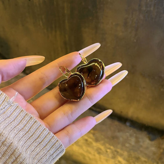 Vintage Smoky Quartz Earrings