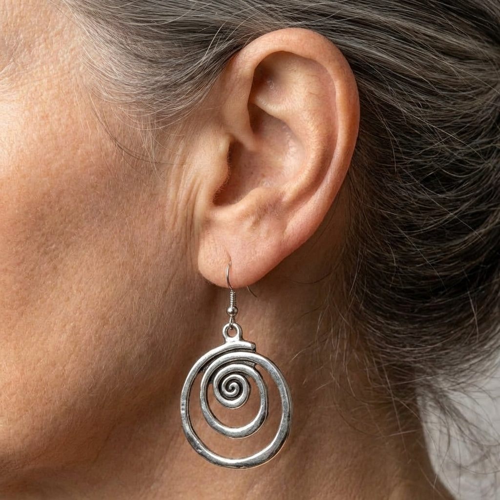 Spiral Dangle Earrings