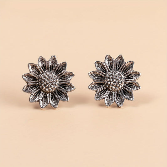 Vintage Sunflower Earrings