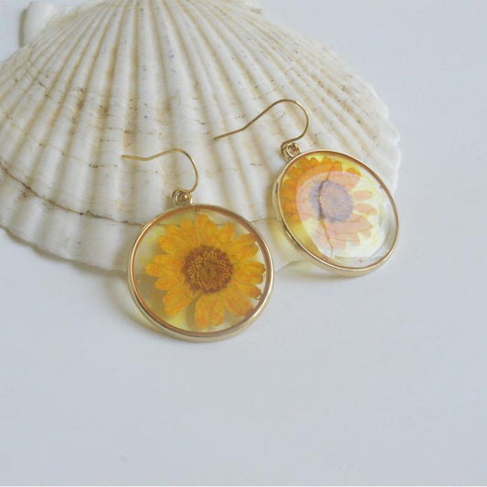Vintage Sunflower Earrings