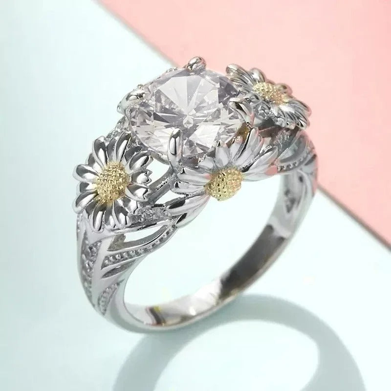 Vintage Sunflower Ring