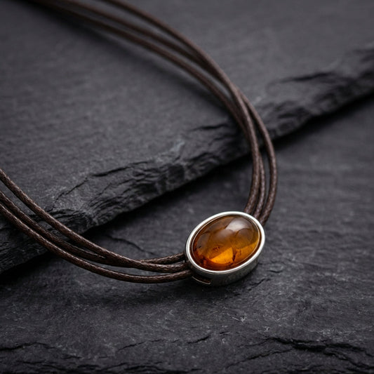 Vintage Tiger Eye Stone Necklace