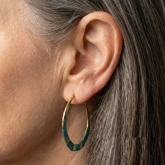 Turquoise Hoop Earrings