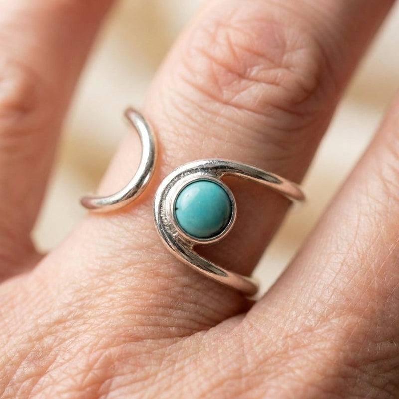 Turquoise Moon Ring