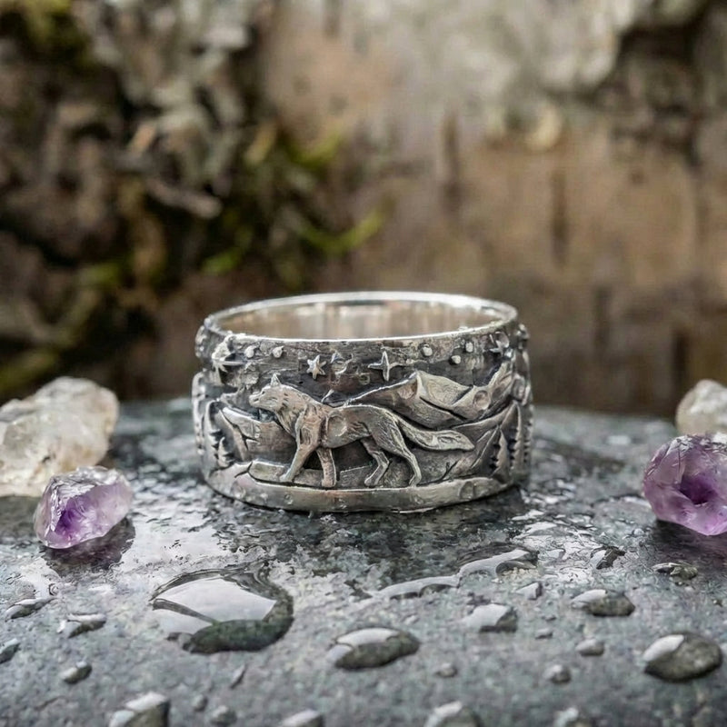 Vintage Wolf Ring