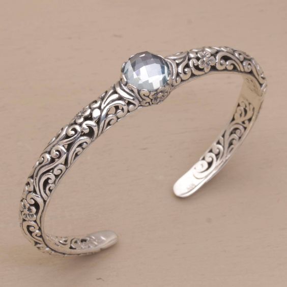 Vintage Zirconia Open Silver