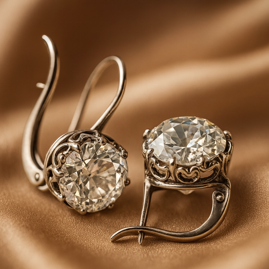 Luxe Silver Zirconia Earrings