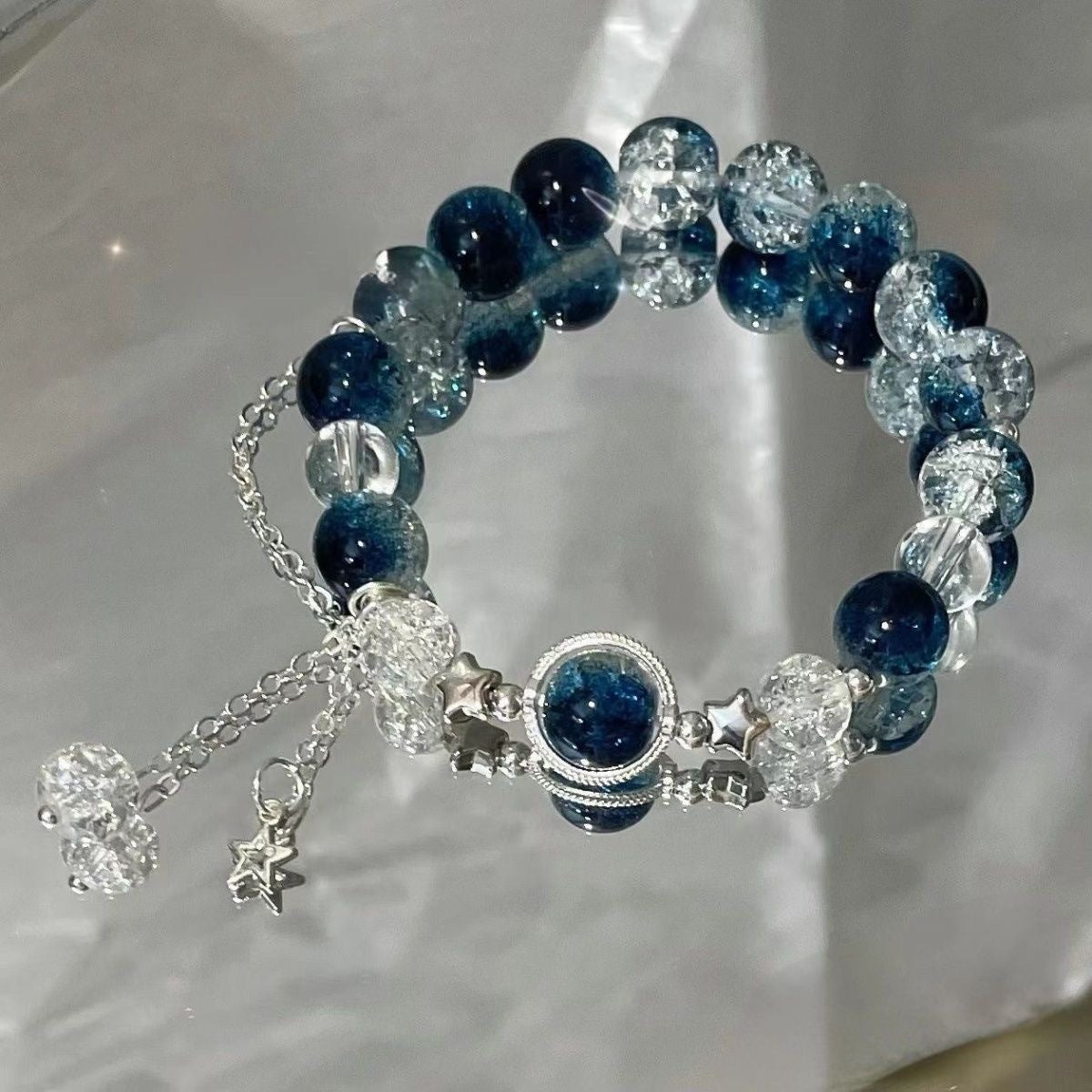 Vintage L Blue Crystal