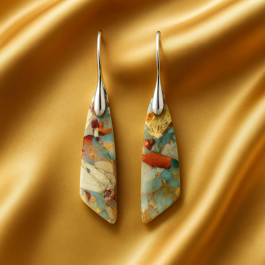 Rustic Stone Earrings