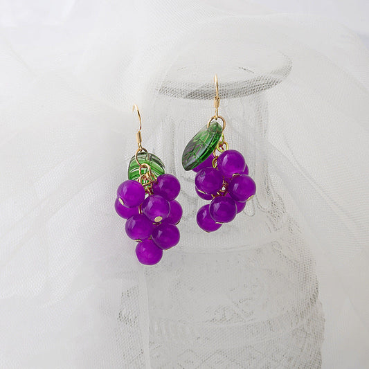 Whimsical Grape Earrings